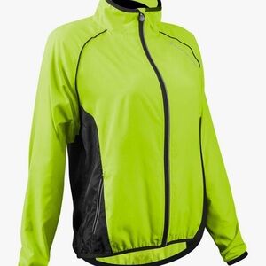 Aerotech 3XL cycling windbreaker jersey jacket Neon reflective safety bike EUC